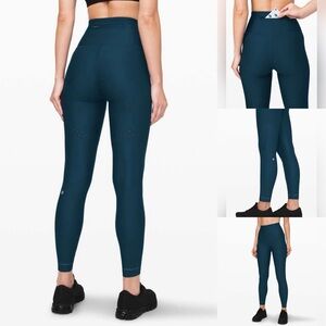 Lululemon Zoned In Tight 27” Leggings Night Diver Blue Size 4